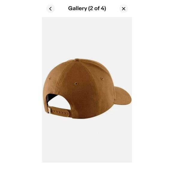 🧢 Carhartt Brown Canvas Hat Cap Built To Last Logo Rare! Style# 10041 - Picture 2 of 10